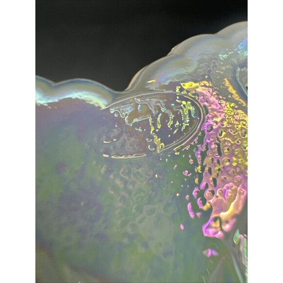 VTG Fenton Snowflake 1989 Ice Skating Barn  Water Wheel Snowy Christmas Ornament - Picture 8 of 8